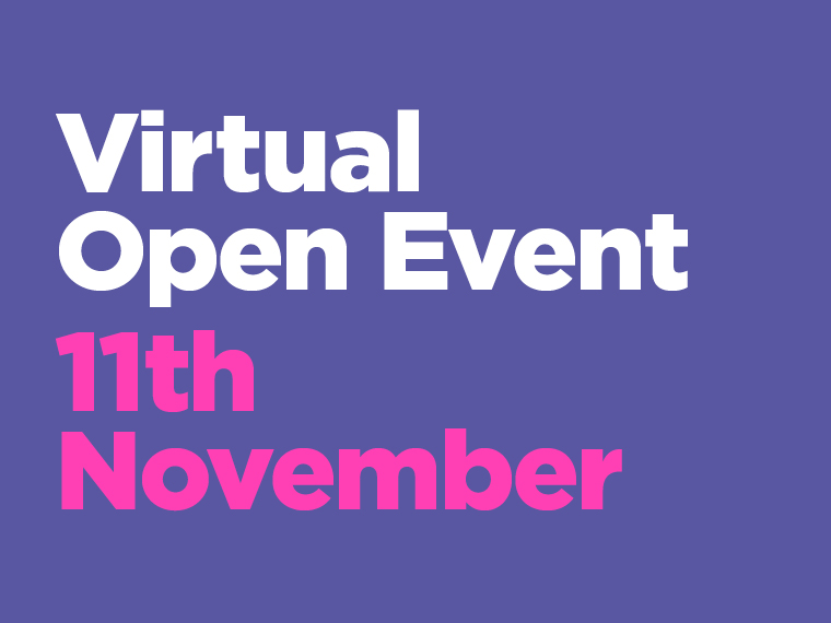 Virtual Open Event 11th November