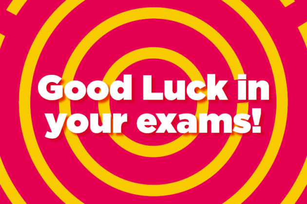 Good Luck in your exams!