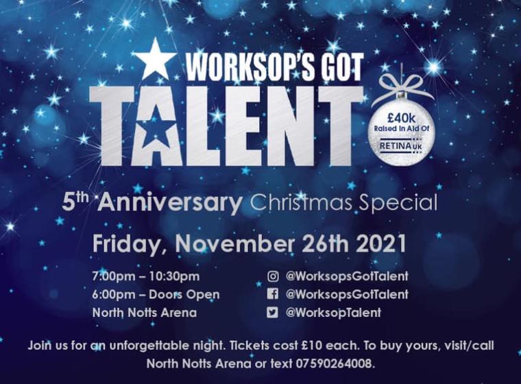 Worksop's Got Talent. Friday 26th November.