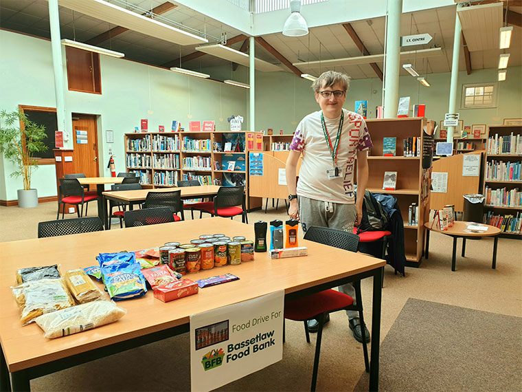 Food drive at North Notts College