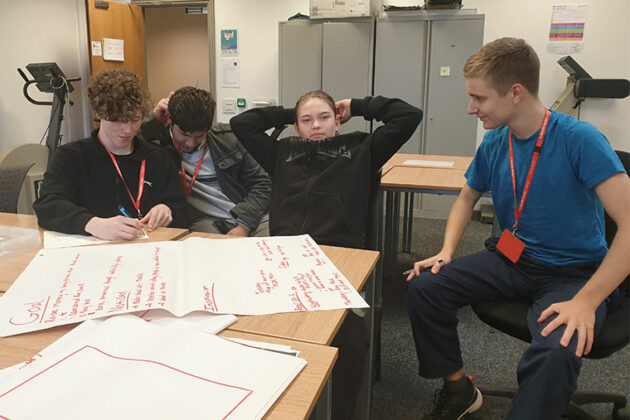 Public Services students planning their funding tactics.