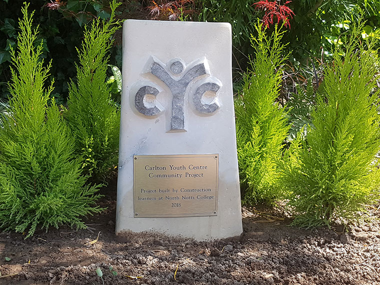 The CYC project plaque