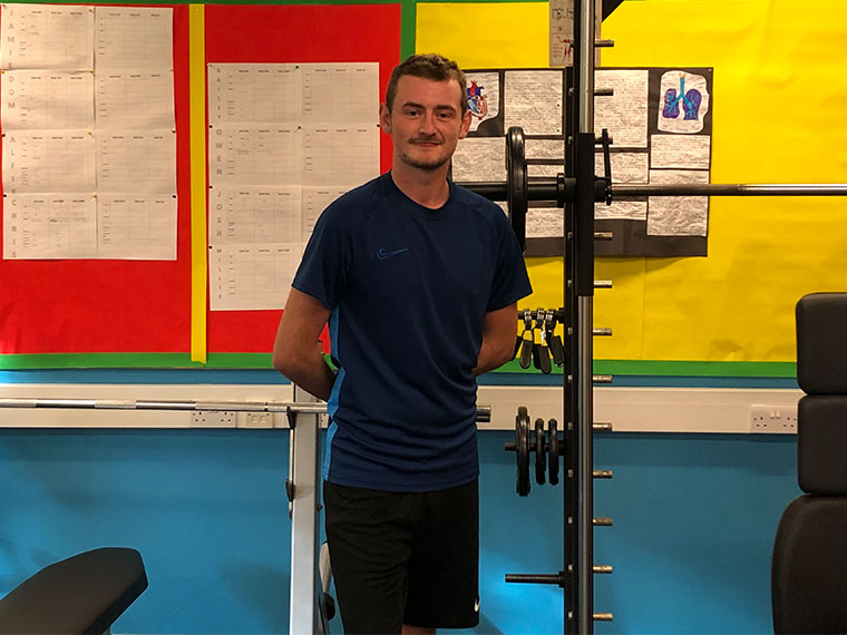 Callum Lister, the new Sports Science teacher at North Notts College.