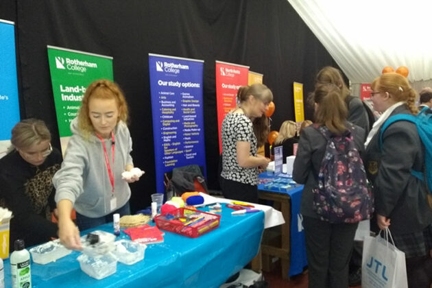 The North Notts College stand at the What Next careers event.