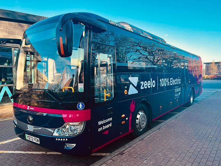 fully electric bus powered by Zeelo